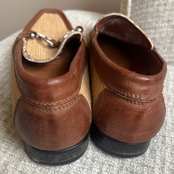 Donald J Pliner Dacio Men’s Beiges Horsebit Loafers Sz 9 Made In Italy - Picture 6 of 8